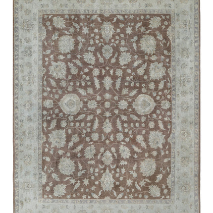 Ziegler 8' 10" X 11' 9" Hand Knotted Wool Rug 8' 10" X 11' 9" (269 X 358) / Brown / Wool
