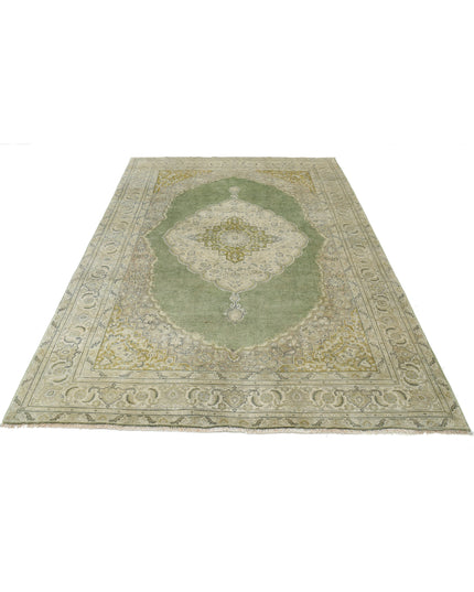 Ziegler 5' 11" X 8' 9" Hand Knotted Wool Rug 5' 11" X 8' 9" (180 X 267) / Green / Wool