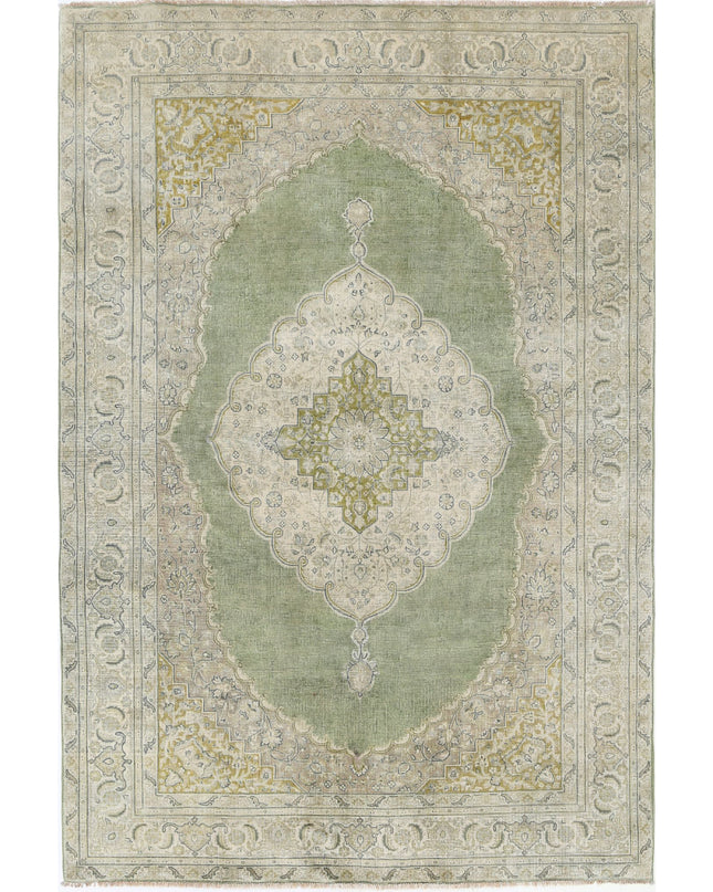 Ziegler 5' 11" X 8' 9" Hand Knotted Wool Rug 5' 11" X 8' 9" (180 X 267) / Green / Wool