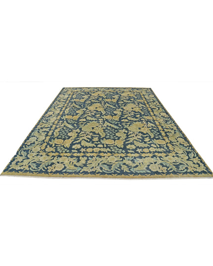 Ziegler 7' 11" X 10' 1" Hand Knotted Wool Rug 7' 11" X 10' 1" (241 X 307) / Blue / Wool