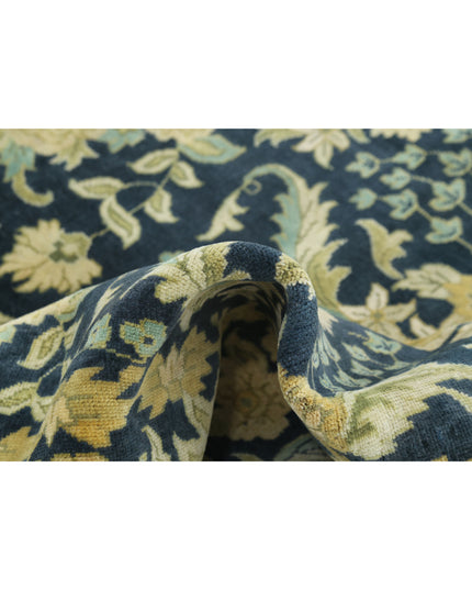 Ziegler 7' 11" X 10' 1" Hand Knotted Wool Rug 7' 11" X 10' 1" (241 X 307) / Blue / Wool