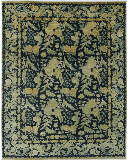 Ziegler 7' 11" X 10' 1" Hand Knotted Wool Rug 7' 11" X 10' 1" (241 X 307) / Blue / Wool