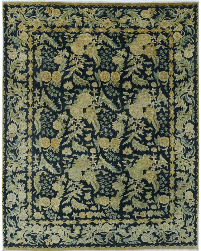 Ziegler 7' 11" X 10' 1" Hand Knotted Wool Rug 7' 11" X 10' 1" (241 X 307) / Blue / Wool