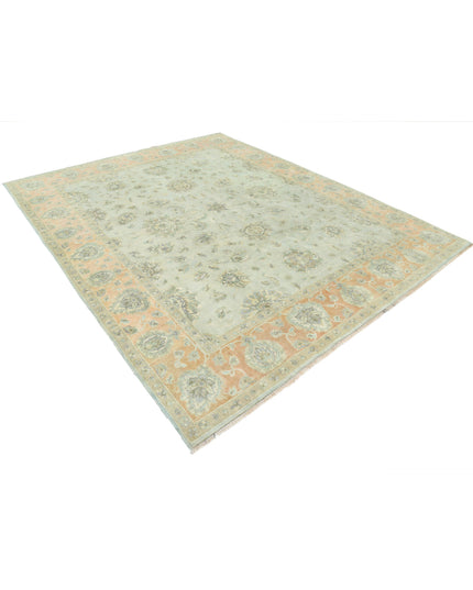 Ziegler 8' 2" X 9' 11" Hand Knotted Wool Rug 8' 2" X 9' 11" (249 X 302) / Green / Wool