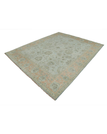 Ziegler 8' 2" X 9' 11" Hand Knotted Wool Rug 8' 2" X 9' 11" (249 X 302) / Green / Wool