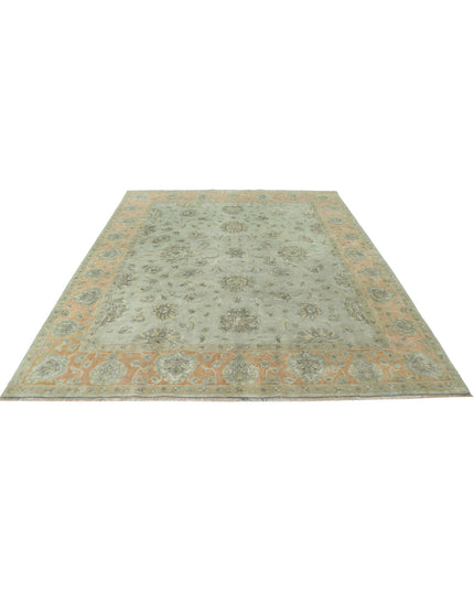 Ziegler 8' 2" X 9' 11" Hand Knotted Wool Rug 8' 2" X 9' 11" (249 X 302) / Green / Wool