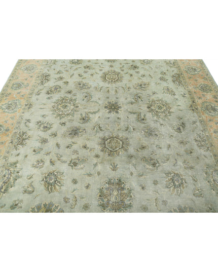 Ziegler 8' 2" X 9' 11" Hand Knotted Wool Rug 8' 2" X 9' 11" (249 X 302) / Green / Wool