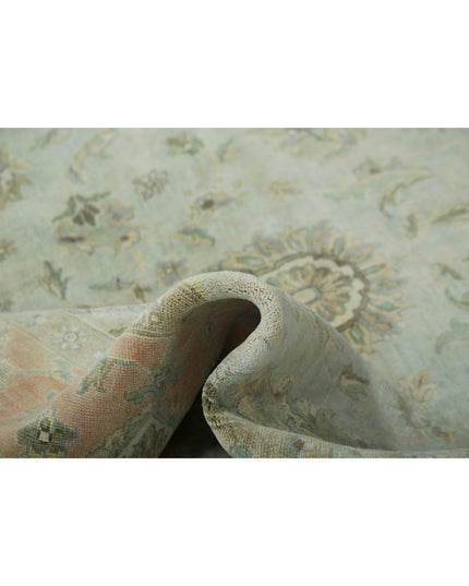 Ziegler 8' 2" X 9' 11" Hand Knotted Wool Rug 8' 2" X 9' 11" (249 X 302) / Green / Wool