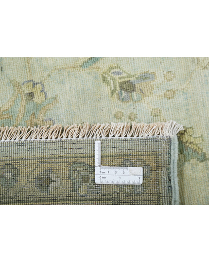 Ziegler 8' 2" X 9' 11" Hand Knotted Wool Rug 8' 2" X 9' 11" (249 X 302) / Green / Wool