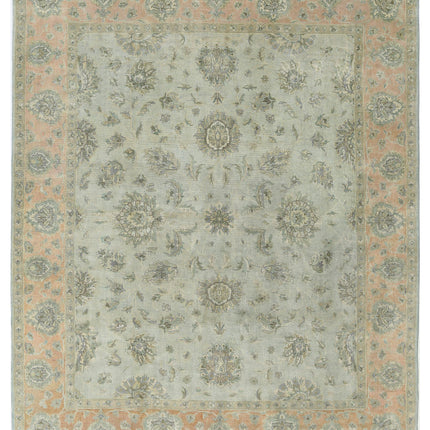 Ziegler 8' 2" X 9' 11" Hand Knotted Wool Rug 8' 2" X 9' 11" (249 X 302) / Green / Wool