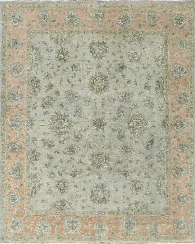 Ziegler 8' 2" X 9' 11" Hand Knotted Wool Rug 8' 2" X 9' 11" (249 X 302) / Green / Wool