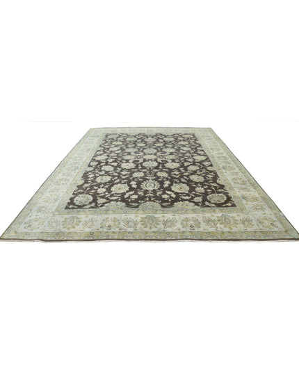 Ziegler 10' 0" X 13' 6" Hand Knotted Wool Rug 10' 0" X 13' 6" (305 X 411) / Brown / Wool