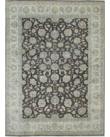 Ziegler 10' 0" X 13' 6" Hand Knotted Wool Rug 10' 0" X 13' 6" (305 X 411) / Brown / Wool
