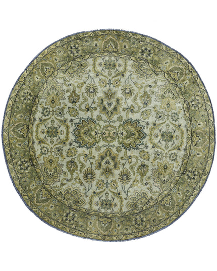 Ziegler 5' 9" X 5' 9" Hand Knotted Wool Rug 5' 9" X 5' 9" (175 X 175) / Ivory / Wool