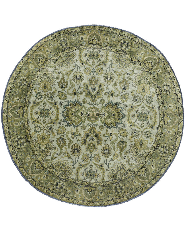 Ziegler 5' 9" X 5' 9" Hand Knotted Wool Rug 5' 9" X 5' 9" (175 X 175) / Ivory / Wool