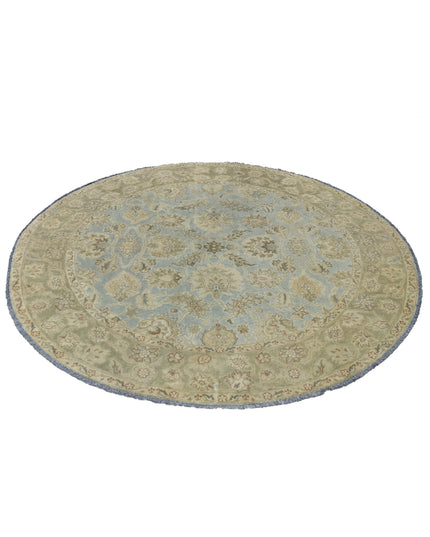 Ziegler 5' 8" X 5' 10" Hand Knotted Wool Rug 5' 8" X 5' 10" (173 X 178) / Blue / Wool