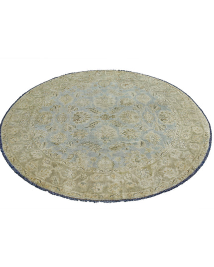 Ziegler 5' 8" X 5' 10" Hand Knotted Wool Rug 5' 8" X 5' 10" (173 X 178) / Blue / Wool