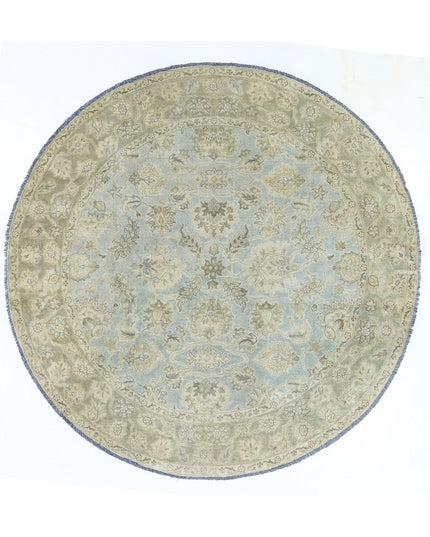 Ziegler 5' 8" X 5' 10" Hand Knotted Wool Rug 5' 8" X 5' 10" (173 X 178) / Blue / Wool