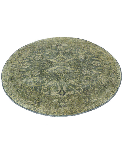 Ziegler 5' 8" X 5' 9" Hand Knotted Wool Rug 5' 8" X 5' 9" (173 X 175) / Green / Wool
