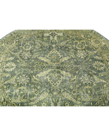Ziegler 5' 8" X 5' 9" Hand Knotted Wool Rug 5' 8" X 5' 9" (173 X 175) / Green / Wool
