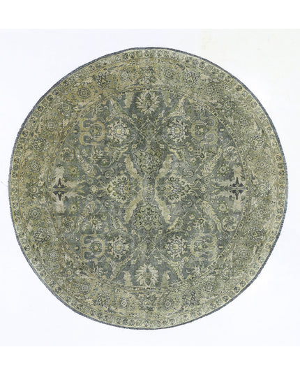 Ziegler 5' 8" X 5' 9" Hand Knotted Wool Rug 5' 8" X 5' 9" (173 X 175) / Green / Wool