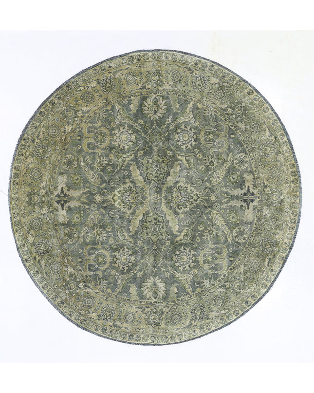 Ziegler 5' 8" X 5' 9" Hand Knotted Wool Rug 5' 8" X 5' 9" (173 X 175) / Green / Wool