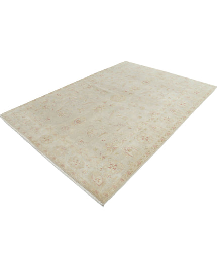 Ziegler 6' 0" X 8' 6" Hand Knotted Wool Rug 6' 0" X 8' 6" (183 X 259) / Ivory / Wool