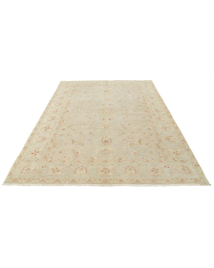 Ziegler 6' 0" X 8' 6" Hand Knotted Wool Rug 6' 0" X 8' 6" (183 X 259) / Ivory / Wool