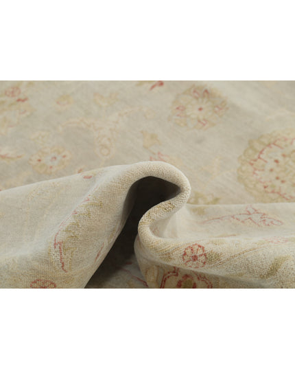 Ziegler 6' 0" X 8' 6" Hand Knotted Wool Rug 6' 0" X 8' 6" (183 X 259) / Ivory / Wool