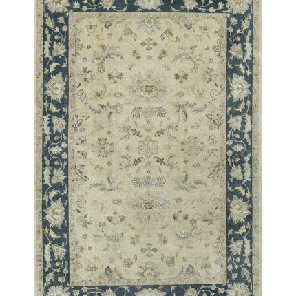 Ziegler 5' 6" X 8' 4" Hand Knotted Wool Rug 5' 6" X 8' 4" (168 X 254) / Ivory / Wool
