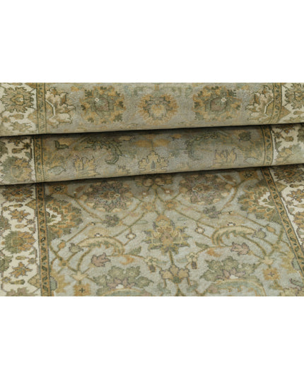 Ziegler 2' 8" X 11' 8" Hand Knotted Wool Rug 2' 8" X 11' 8" (81 X 356) / Grey / Wool