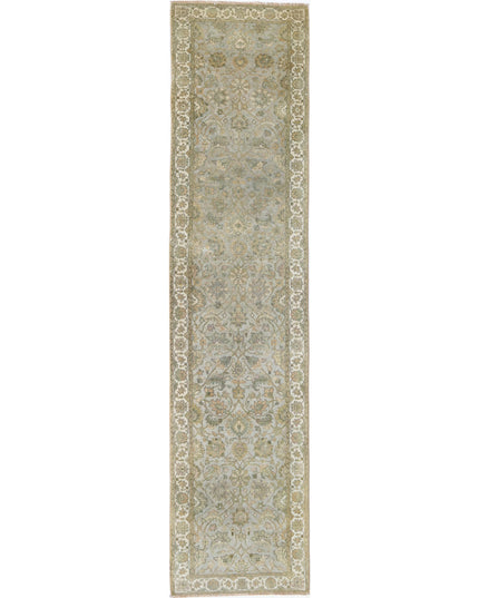 Ziegler 2' 8" X 11' 8" Hand Knotted Wool Rug 2' 8" X 11' 8" (81 X 356) / Grey / Wool