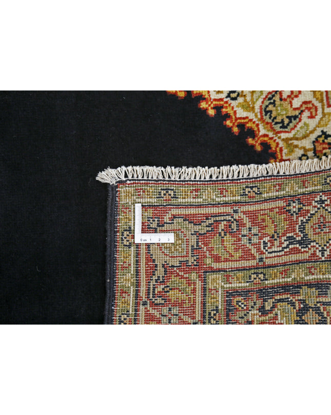 Ziegler 2' 7" X 7' 10" Hand Knotted Wool Rug 2' 7" X 7' 10" (79 X 239) / Black / Wool