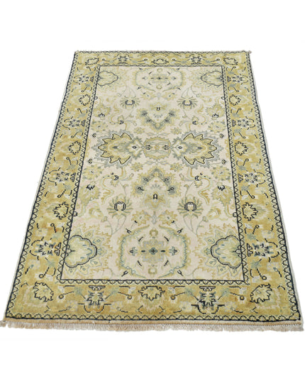 Ziegler 2' 10" X 4' 10" Hand Knotted Wool Rug 2' 10" X 4' 10" (86 X 147) / Beige / Wool