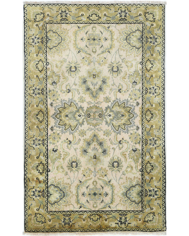 Ziegler 2' 10" X 4' 10" Hand Knotted Wool Rug 2' 10" X 4' 10" (86 X 147) / Beige / Wool