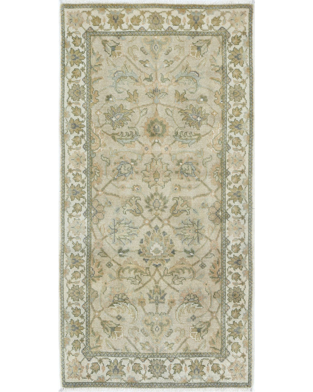 Ziegler 2' 0" X 3' 11" Hand Knotted Wool Rug 2' 0" X 3' 11" (61 X 119) / Beige / Wool