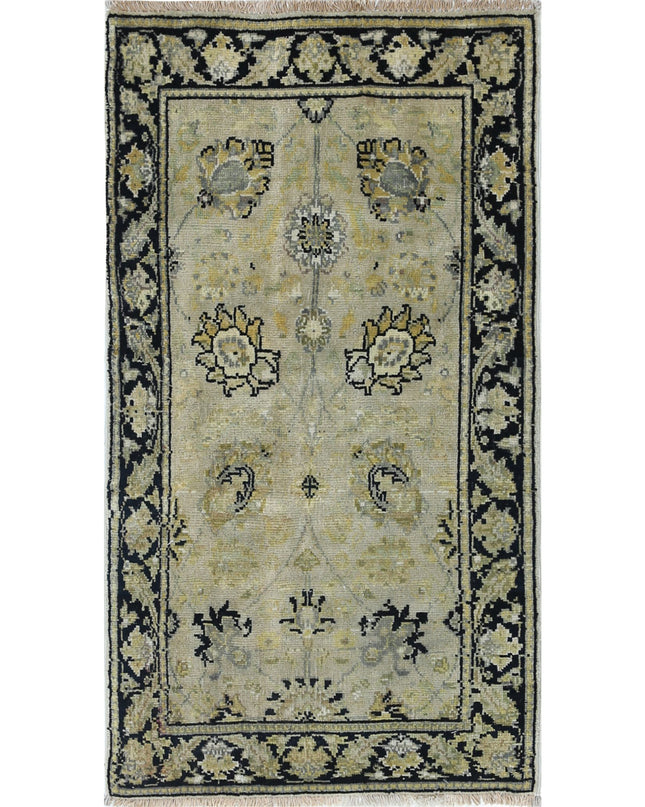 Ziegler 1' 9" X 3' 2" Hand Knotted Wool Rug 1' 9" X 3' 2" (53 X 97) / Beige / Wool