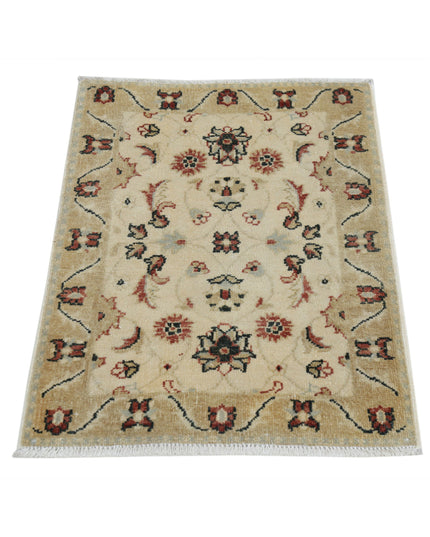 Ziegler 2' 0" X 2' 10" Hand Knotted Wool Rug 2' 0" X 2' 10" (61 X 86) / Beige / Wool