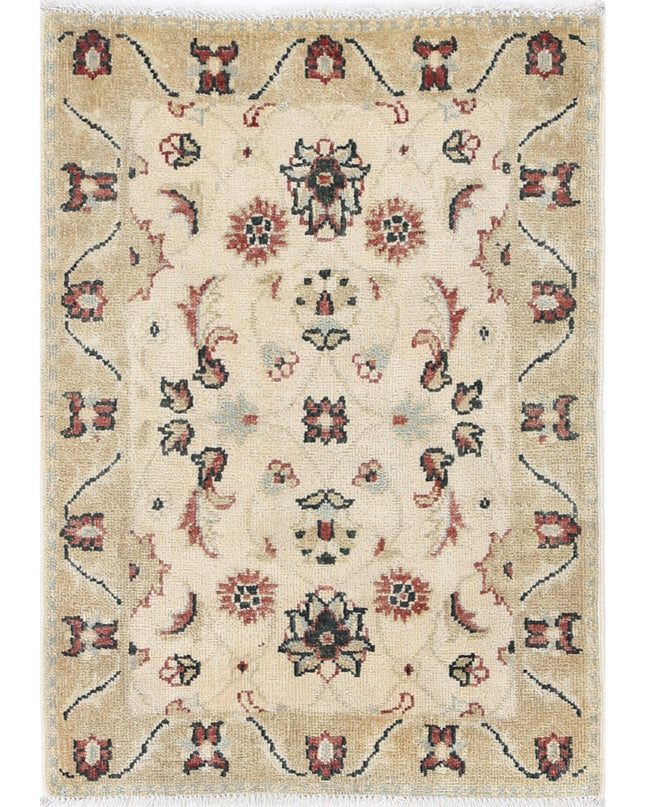 Ziegler 2' 0" X 2' 10" Hand Knotted Wool Rug 2' 0" X 2' 10" (61 X 86) / Beige / Wool