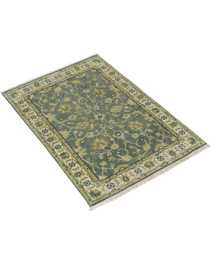 Ziegler 1' 11" X 2' 10" Hand Knotted Wool Rug 1' 11" X 2' 10" (59 X 86) / Green / Wool