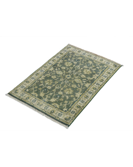 Ziegler 1' 11" X 2' 10" Hand Knotted Wool Rug 1' 11" X 2' 10" (59 X 86) / Green / Wool