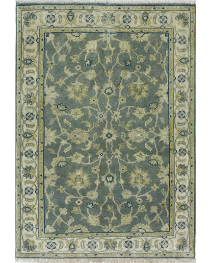 Ziegler 1' 11" X 2' 10" Hand Knotted Wool Rug 1' 11" X 2' 10" (59 X 86) / Green / Wool