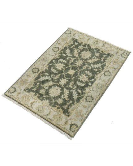 Ziegler 2' 0" X 2' 10" Hand Knotted Wool Rug 2' 0" X 2' 10" (61 X 86) / Green / Wool