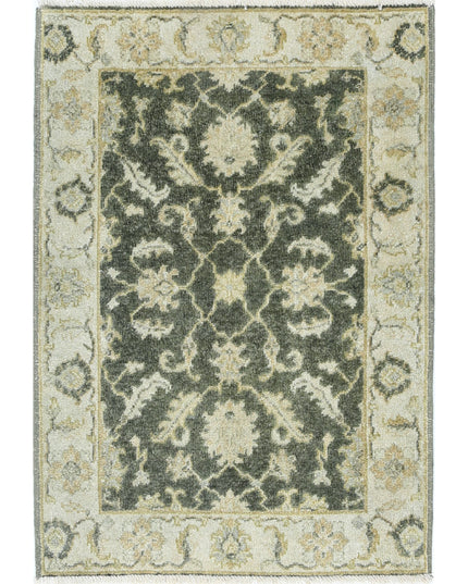 Ziegler 2' 0" X 2' 10" Hand Knotted Wool Rug 2' 0" X 2' 10" (61 X 86) / Green / Wool