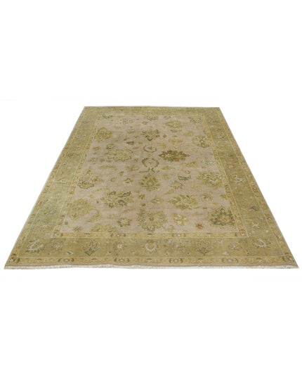 Ziegler 5' 5" X 7' 11" Hand Knotted Wool Rug 5' 5" X 7' 11" (165 X 241) / Beige / Wool