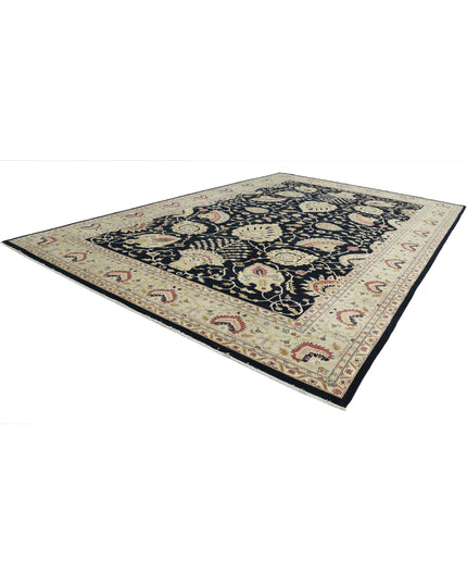 Ziegler 11' 9" X 17' 8" Hand Knotted Wool Rug 11' 9" X 17' 8" (358 X 539) / Blue / Wool