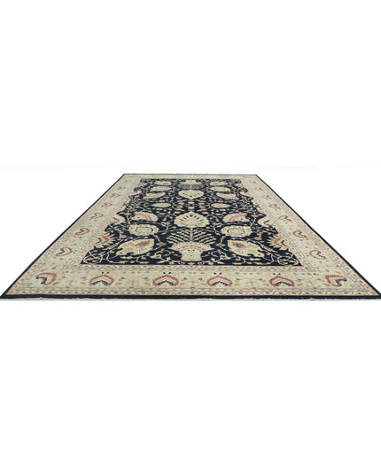 Ziegler 11' 9" X 17' 8" Hand Knotted Wool Rug 11' 9" X 17' 8" (358 X 539) / Blue / Wool