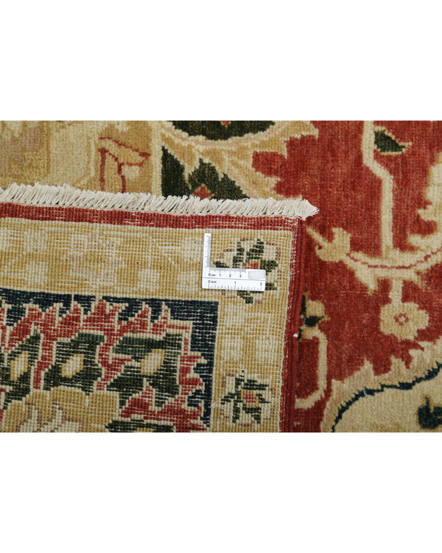 Ziegler 7' 10" X 20' 2" Hand Knotted Wool Rug 7' 10" X 20' 2" (239 X 615) / Red / Wool