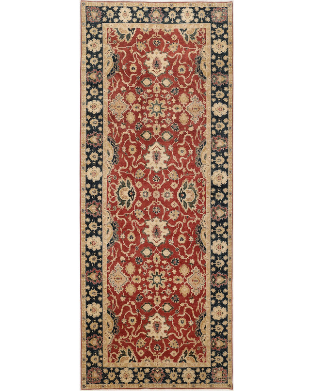 Ziegler 7' 10" X 20' 2" Hand Knotted Wool Rug 7' 10" X 20' 2" (239 X 615) / Red / Wool