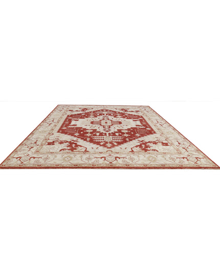 Ziegler 11' 8" X 14' 11" Hand Knotted Wool Rug 11' 8" X 14' 11" (356 X 455) / Rust / Wool